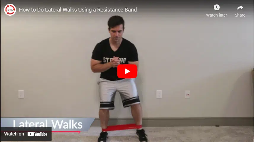 Lateral Walk Exercise with Mini Band