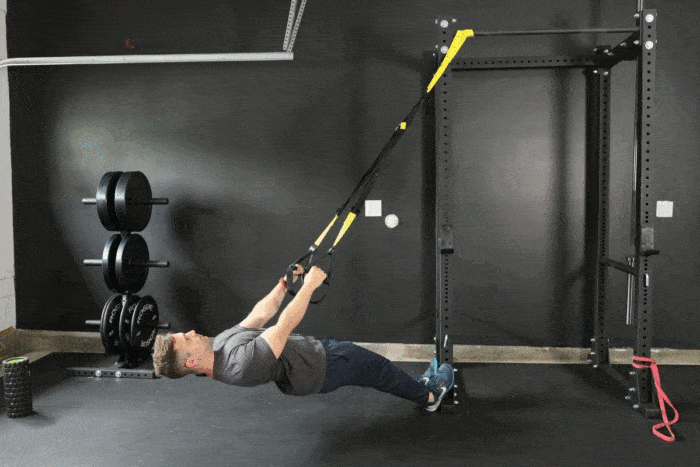 trx-inverted-row-exercise-demo by man